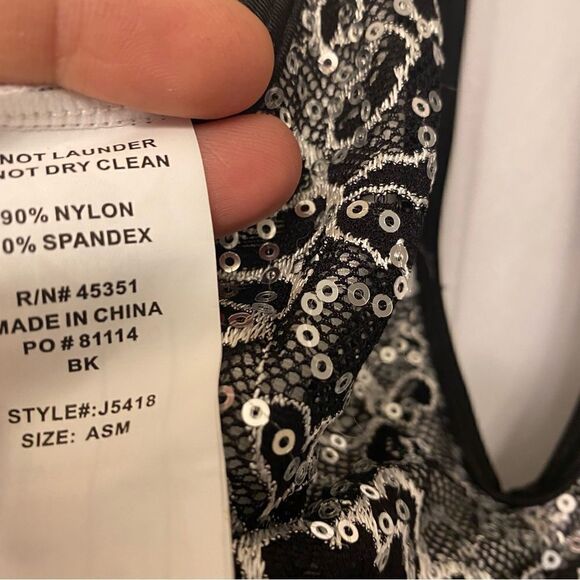 Curtain Call Dance Costume Black silver fringe dress Dont mean a thing J5418 ASM - Picture 7 of 10